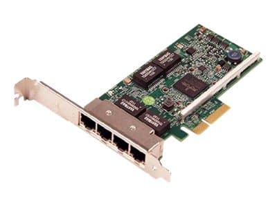 Broadcom 5719 - Nettverksadapter - PCIe lav profil - Gigabit Ethernet x 4 - for PowerEdge R320, R420, R820, VRTX, VRTX M520, VRTX M620; PowerVault DL Grønn