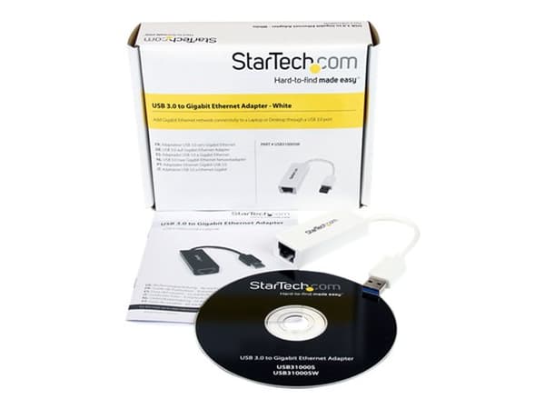 StarTech.com USB 3.0 Gigabit Ethernet -verkkosovitin - 10/100/1000 verkkokortti - USB-RJ45 LAN-sovitin kannettavaan tietokoneeseen tai MacBookiin (US