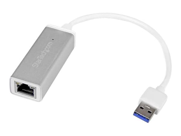 StarTech.com USB 3.0 - Gigabit-verkkosovitin - hopea - tyylikäs alumiininen muotoilu MacBookille, Chromebookille tai tabletille - natiivit ajurituki