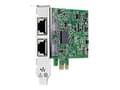 Miniatyrbild 3 av 5: HPE 332T - Nätverksadapter - PCIe 2.0 låg profil - Gigabit Ethernet x 2 - för ProLiant DL360e Gen8, DL360p Gen8, DL385p Gen8, ML350e Gen8, ML350p Gen