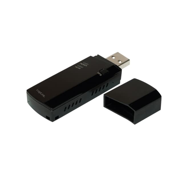 LogiLink WL0225, Trådløs, USB, WLAN, Wi-Fi 5 (802.11ac), 433 Mbit/s, Sort