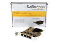 Miniatyrbild 3 av 5: StarTech.com PCIe Gigabit-nätverkskortadapter med 4 portar - Nätverksadapter - PCIe - Gigabit Ethernet x 4 - gul