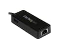 Miniatyrbild 4 av 5: StarTech.com USB-C till Gigabit-nätverksadapter med extra USB-port - Svart - Nätverksadapter - USB-C - Gigabit Ethernet + USB 3.1 Gen 2 - svart