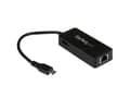 Miniatyrbild 5 av 5: StarTech.com USB-C till Gigabit-nätverksadapter med extra USB-port - Svart - Nätverksadapter - USB-C - Gigabit Ethernet + USB 3.1 Gen 2 - svart