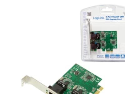 LogiLink PC0075, Sisäinen, Langallinen, PCI Express, Ethernet, 1000 Mbit/s, Vihreä