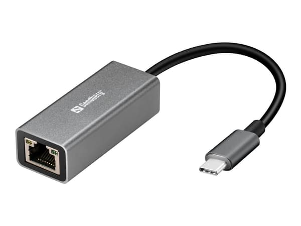 Sandberg USB-C till nätverk / RJ45 - Adapter - Gigabit