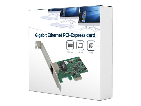Gembird NIC-GX1 - Nettverksadapter - PCIe - Gigabit Ethernet