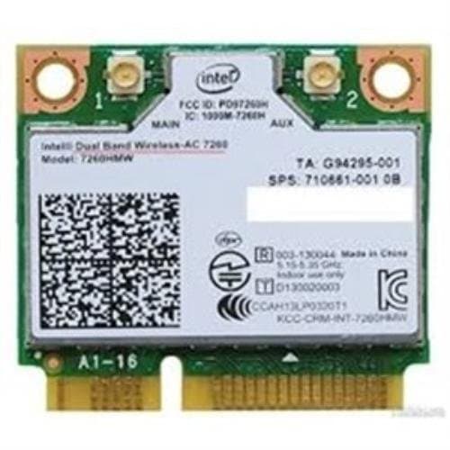 Intel Dual Band Wireless-AC 7260 - Nätverksadapter - PCIe Half Mini Card - Bluetooth 4.0, Wi-Fi 5
