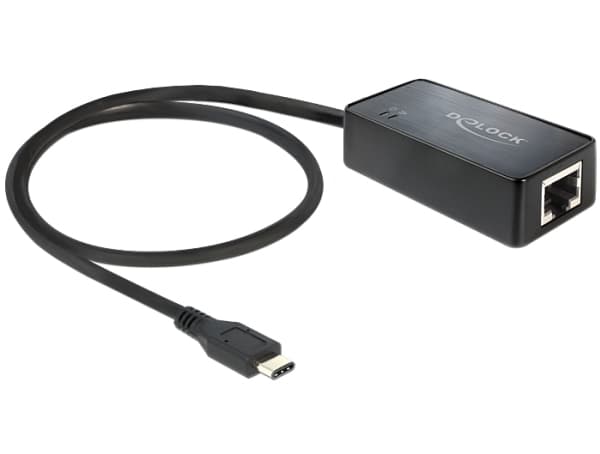 Delock - Verkkosovitin - USB 3.1 - Gigabit Ethernet - musta