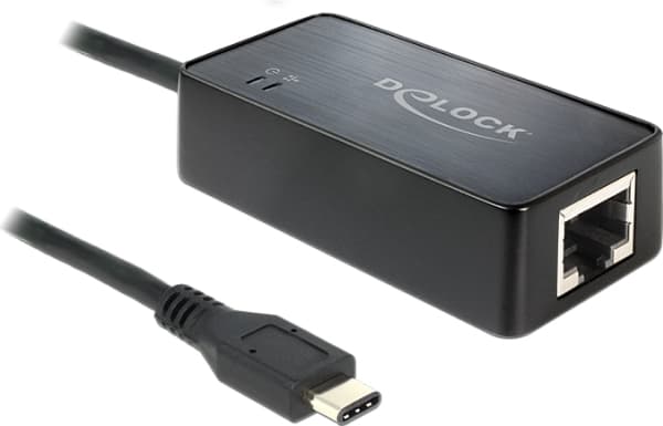 Delock - Verkkosovitin - USB 3.1 - Gigabit Ethernet - musta
