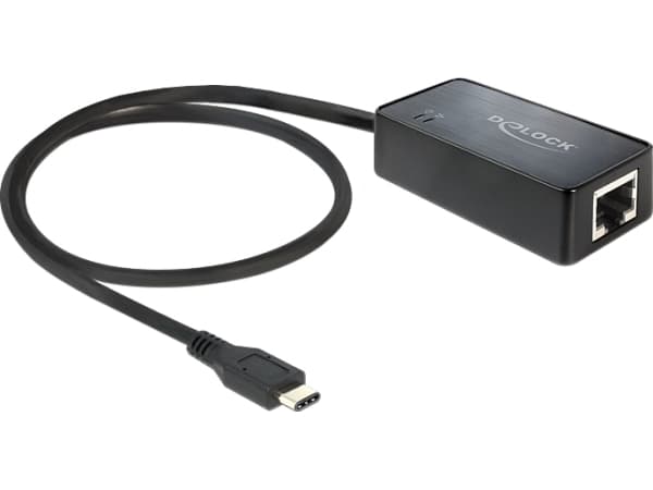 Delock - Verkkosovitin - USB 3.1 - Gigabit Ethernet - musta