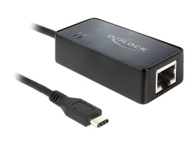 Delock - Nettverksadapter - USB 3.1 - Gigabit Ethernet - svart Sort