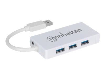 Manhattan 507578, USB 3.2 Gen 1 (3.1 Gen 1) Typ-A, IEEE 802.1Q, IEEE 802.1p, IEEE 802.3, IEEE 802.3ab, IEEE 802.3az, IEEE 802.3u, Hvid, RJ-45, USB 3.