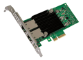Miniatyrbild 4 av 5: Intel Ethernet Converged Network Adapter X550-T2 - Nätverksadapter - PCIe 3.0 x4 låg profil - 10Gb Ethernet x 2
