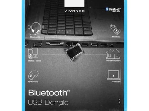 Vivanco IT-NW BT4, Kabel & Trådlös, USB, Bluetooth, 3 Mbit/s, Svart