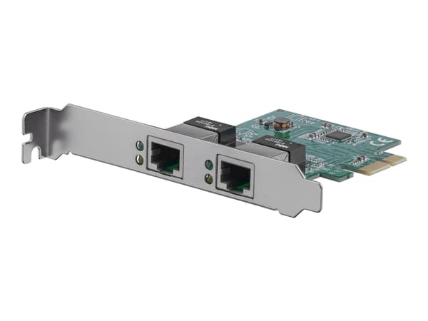 StarTech.com Dual Port Gigabit PCI Express Server Network Adapter Card - 1 Gbps PCIe NIC - Dual Port Server Adapter - 2 Port Ethernet Card (ST1000SPE