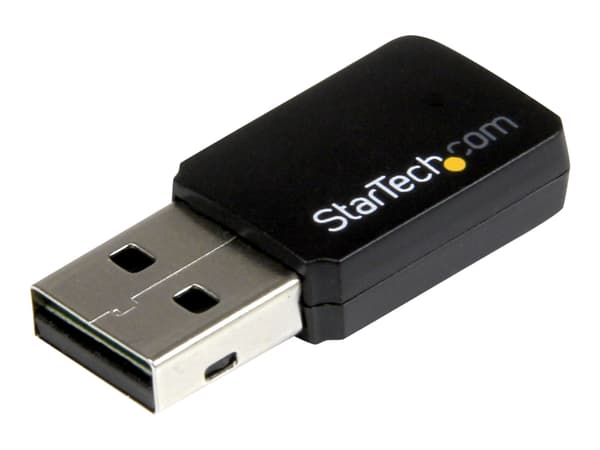 StarTech.com USB 2.0 AC600 Mini Dual Band Wireless-AC -verkkosovitin - 1T1R 802.11ac WiFi-sovitin - 2.4GHz / 5GHz USB Wireless (USB433WACDB) - verkko