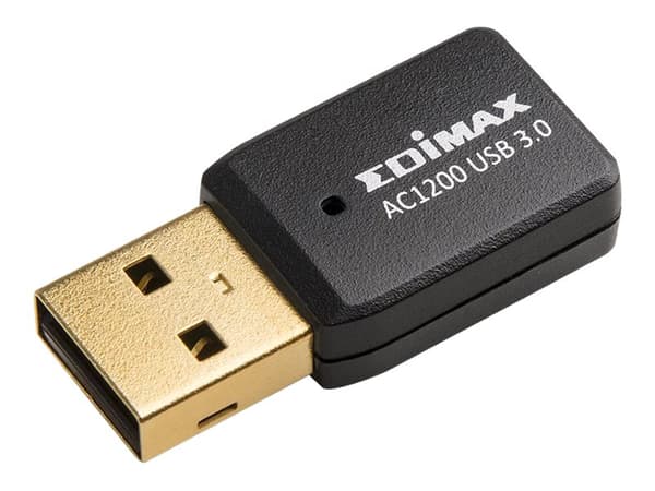 Edimax EW-7822UTC - Nettverksadapter - USB 3.0 - Wi-Fi 5 Sort
