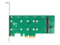 Miniatyrbild 2 av 5: Delock PCI Express Card > 2 x internal M.2 Key B with RAID - Kontrollerkort - M.2 Card låg profil - 6 GBps - RAID 0, 1 - PCIe 2.0 x4