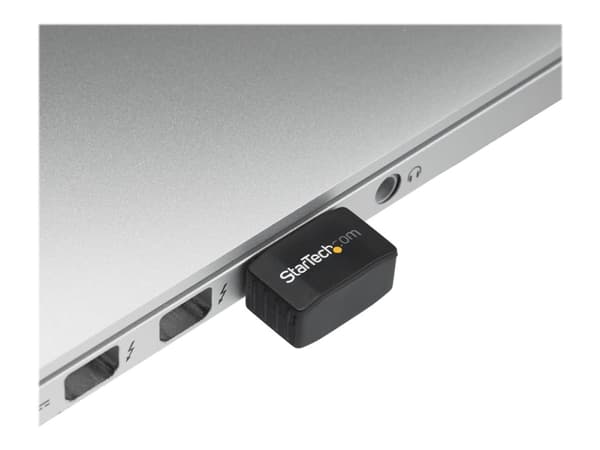 StarTech.com USB Wi-Fi-adapter - AC600 - dual-band trådlös nano-adapter - Nätverksadapter - USB 2.0 - Wi-Fi 5 - svart
