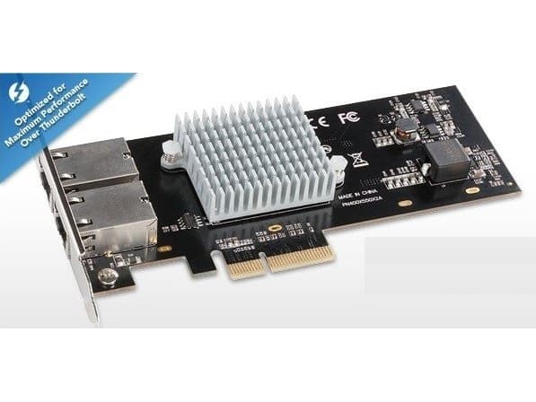 Sonnet Presto 10GbE, Intern, Kabel, PCI Express, Ethernet, 10000 Mbit/s, Svart, Grå