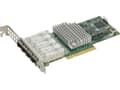 Miniatyrbild 5 av 5: Supermicro AOC-STG-I4S - Nätverksadapter - PCIe 3.0 x8 låg profil - 10 Gigabit SFP+ x 4