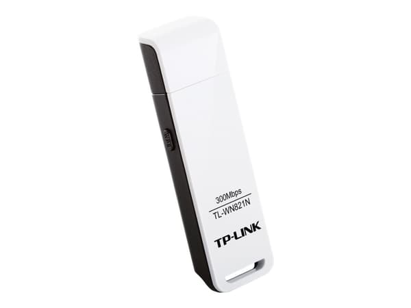 TP-Link TL-WN821N, Langaton, USB, WLAN, Wi-Fi 4 (802.11n), 300 Mbit/s, Musta, Valkoinen