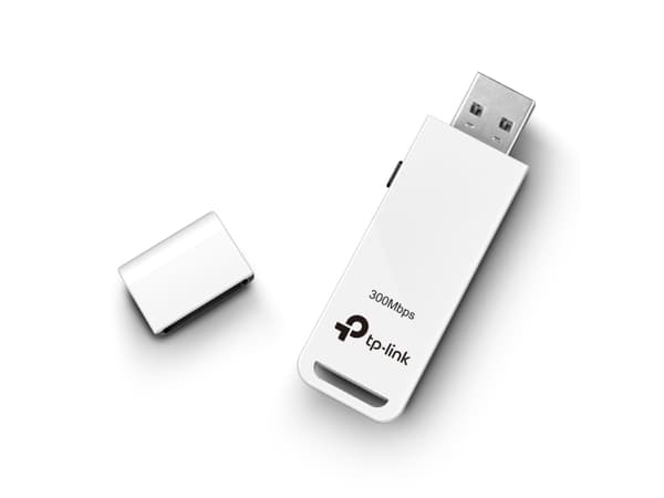 TP-Link TL-WN821N, Langaton, USB, WLAN, Wi-Fi 4 (802.11n), 300 Mbit/s, Musta, Valkoinen