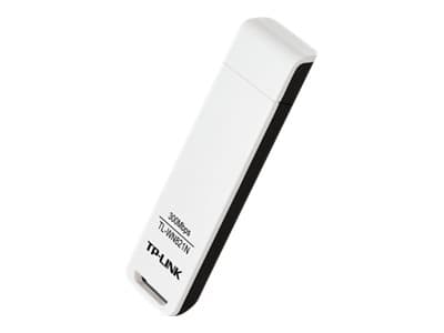 TP-Link TL-WN821N - Nettverksadapter - USB 2.0 - 802.11b/g, 802.11n (draft 2.0) Sort, Hvit