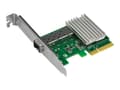 Miniatyrbild 1 av 5: TRENDnet TEG-10GECSFP - Nätverksadapter - PCIe 2.0 x4 låg profil - 10 Gigabit SFP+ - TAA-kompatibel