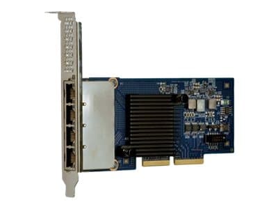 Intel I350-T4 ML2 Quad Port GbE Adapter for IBM System x - Nettverksadapter - ML2 - Gigabit Ethernet x 4 - for System x3750 M4; x3850 X6; x3950 X6 Aluminium, Sort, Blå