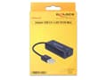 Miniatyrbild 3 av 5: Delock Adapter USB 2.0 > LAN 10/100 Mb/s - Nätverksadapter - USB 2.0 - 10/100 Ethernet