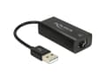 Miniatyrbild 5 av 5: Delock Adapter USB 2.0 > LAN 10/100 Mb/s - Nätverksadapter - USB 2.0 - 10/100 Ethernet