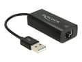 Miniatyrbild 1 av 5: Delock Adapter USB 2.0 > LAN 10/100 Mb/s - Nätverksadapter - USB 2.0 - 10/100 Ethernet