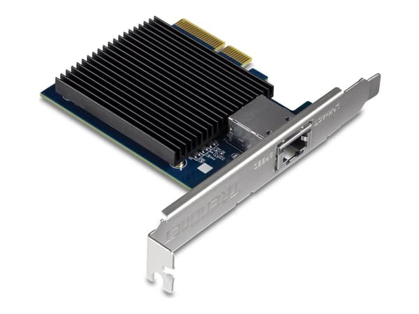 TRENDnet TEG-10GECTX - Nätverksadapter - PCIe 2.0 x4 låg profil - 10Gb Ethernet x 1 - TAA-kompatibel