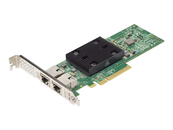 Lenovo ThinkSystem Broadcom NX-E - Nätverksadapter - PCIe 3.0 x8 låg profil - 10Gb Ethernet x 2 - för ThinkAgile VX3530-G Appliance; VX7330-N Applian Svart, Grön