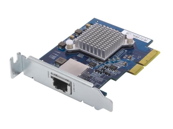QNAP QXG-10G1T - Nätverksadapter - PCIe 3.0 x4 låg profil - 10Gb Ethernet x 1 - för QNAP QGD-1600, TS-1232, 253, 453, 473, 832, 853, 877, 977, TVS-24