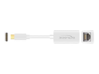 Delock - Nätverksadapter - USB 3.1 Gen 1 - Gigabit Ethernet x 1 - vit