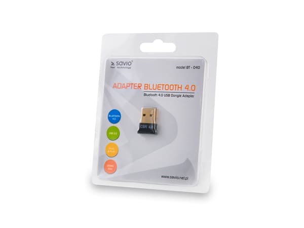 Savio BT-040, Trådløs, USB, Bluetooth, 3 Mbit/s, Lajittelu