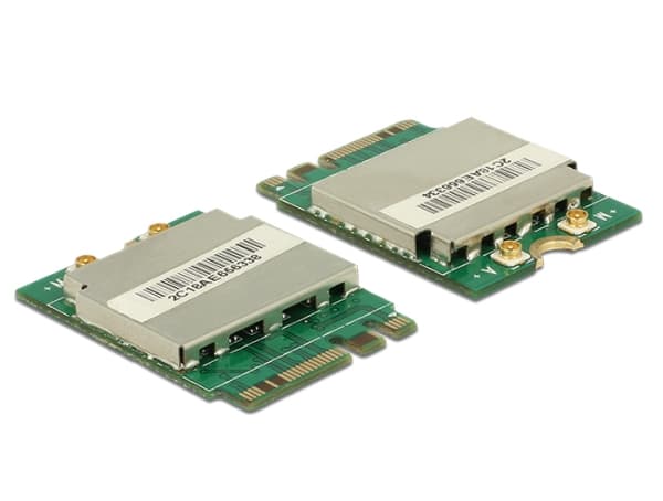DeLOCK 95254, Langaton, M.2, WLAN / Bluetooth, Wi-Fi 5 (802.11ac), 433,3 Mbit/s, Vihreä, Hopea