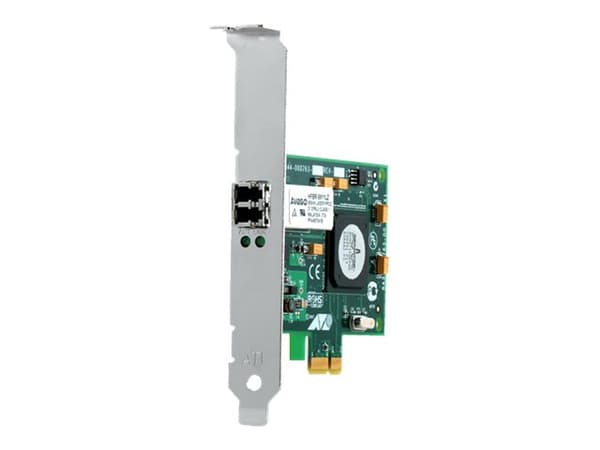 Allied Telesis AT-29114SX/LC - Nätverksadapter - PCIe låg profil - 1000Base-SX x 1 Grön, Metallisk