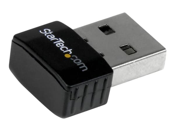 StarTech.com USB 2.0-miniadapter för Wireless-N-nätverk på 300 Mbps - 802.11n 2T2R WiFi-adapter - Nätverksadapter - USB 2.0 - 802.11b/g/n - svart
