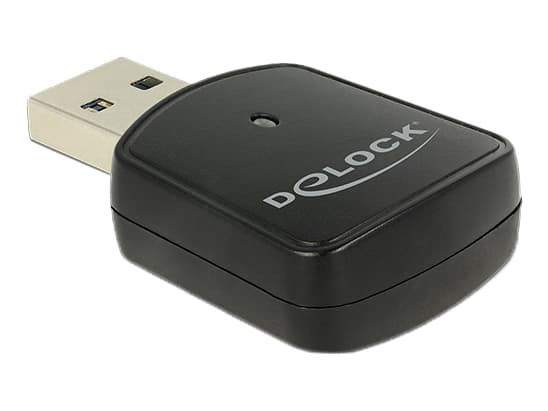 Delock Wireless LAN USB Mini Stick - Nettverksadapter - USB 3.0 - Wi-Fi 5 - svart
