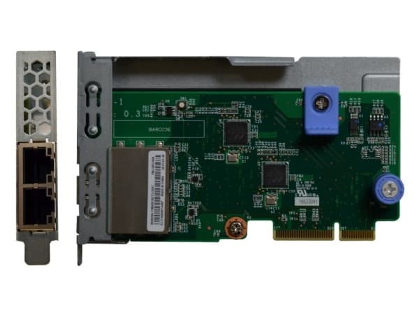 Lenovo ThinkSystem - Nätverksadapter - LAN-on-motherboard (LOM) - Gigabit Ethernet x 2 - för ThinkAgile VX Certified Node 7Y94, 7Z12; ThinkAgile VX78 Grön, Metallisk