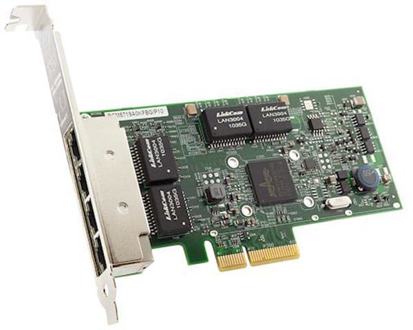 Lenovo ThinkSystem NetXtreme By Broadcom - Nettverksadapter - PCIe 2.0 x4 lav profil - Gigabit Ethernet x 4 - for ThinkSystem SR250 V2; SR630 V3; SR6