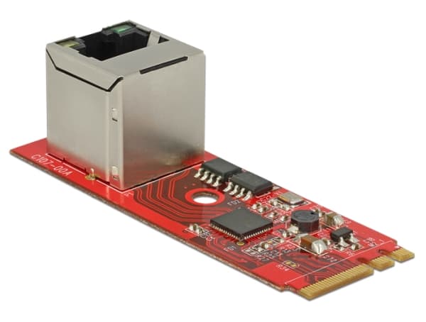 DeLOCK 62949, Sisäinen, Langallinen, M.2, Ethernet, 1000 Mbit/s, Punainen