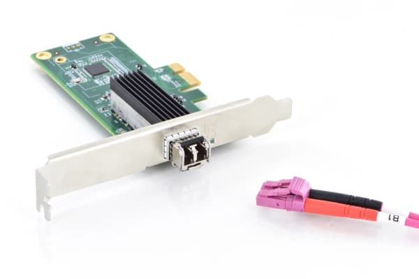 DIGITUS DN-10160 - Nätverksadapter - PCIe låg profil - Gigabit SFP x 1