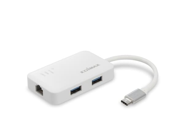 Edimax EU-4308 - Nätverksadapter - USB-C 3.1 - Gigabit Ethernet x 1 + USB 3.0 x 3