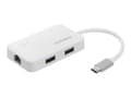 Miniatyrbild 1 av 5: Edimax EU-4308 - Nätverksadapter - USB-C 3.1 - Gigabit Ethernet x 1 + USB 3.0 x 3