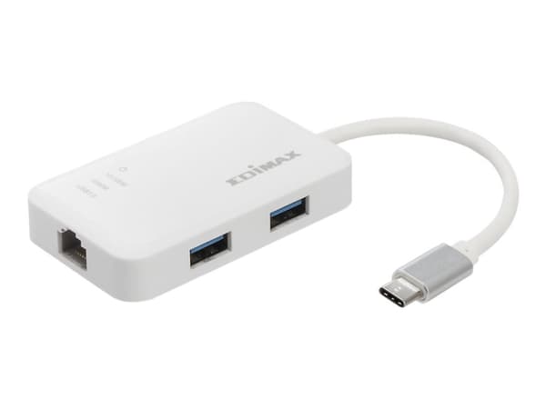 Edimax EU-4308 - Nätverksadapter - USB-C 3.1 - Gigabit Ethernet x 1 + USB 3.0 x 3